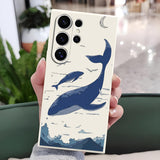New Sky Whale Silicone Case for Samsung