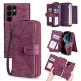 Multi-functional wallet stand phone case for Samsung