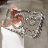 Diamond Magsafe magnetic electroplating case For iPhone