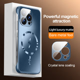 Dazzling Magnetic Borderless Frosted Phone Case for iPhone