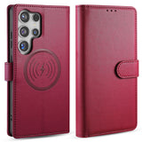 MagSafe wireless charging leather case for Samsung