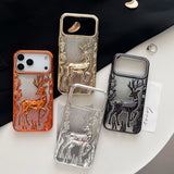 Christmas Sparkling Diamond Deer Case For iPhone