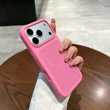 Liquid silicone magnetic Case for iPhone