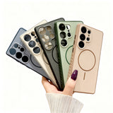 Matte magnetic full-coverage case for Samsung