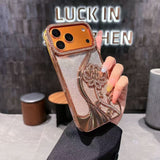 Sparkling Sand Butterfly Water Diamond Sparkling Powder Case for iPhone