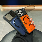 Skin-feel invisible stand magnetic case for iPhone