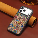 Embroidered style magnetic case for iPhone