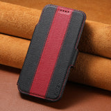 Magsafe magnetic 2-in-1 flip wallet case For iPhone