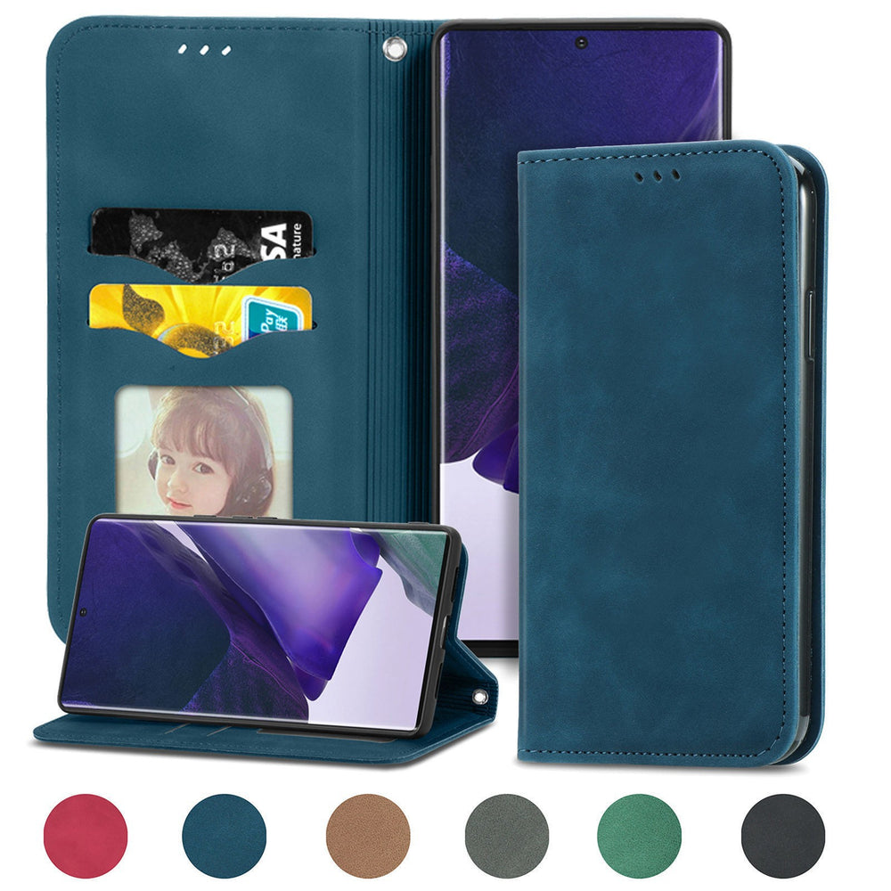 Flip leather with wallet case for Samsung