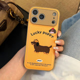 Air cushion embossed dog case for iPhone