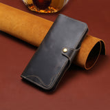 Leather flip cover anti-theft brush card insertion case For Samsung