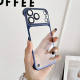 Borderless ultra-thin frosted electroplated case for iPhone