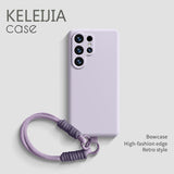 Lanyard liquid silicone case for Samsung