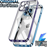 Clear Plating Soft Case for iPhone