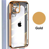 Clear Plating Soft Case for iPhone