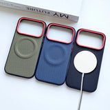 ultra-thin magsafe magnetic contrast color case for iPhone