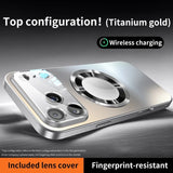 Luxury Glass Magnetic Shockproof Case For iPhone