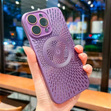 Luxury Hollow Heat Dissipation Magnetic Case For iPhone