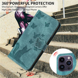 Leather Flip Holder Wallet  Case For iPhone