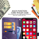 Luxury Leather Wallet Flip Stand Case For Samsung