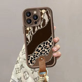 Leopard Print Lanyard Case For Samsung