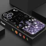 Cherry Blossom Wrist Strap Soft Case For iPhone