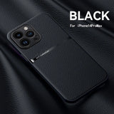 Luxury Magnetic Leather Soft Case For iPhone