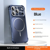 Shockproof Matte Magnetic Plating Case for iPhone
