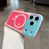 Candy Contrasting Colors Magnetic Case For iPhone