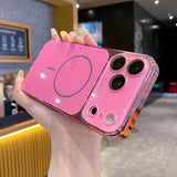Luxury Plating Tempered Glass Case For iPhone