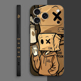 Casual Hat Liquid Silicone Soft Case For iPhone