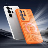 Honeycomb Cooling Magnetic Kickstand Case for Samsung