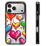 Colorful Melting Heart Impact Magnetic Case for iPhone