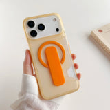Translucent Grip Holder Card Slot Shockproof Case for iPhone