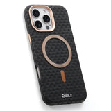 Luxury Leather Carbon Fiber Texture Case For iPhone