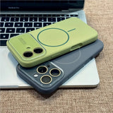 Magsafe Magnetic Liquid Silicone Case for iPhone