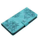 Flower Leather Wallet Card Holder Case for iPhone