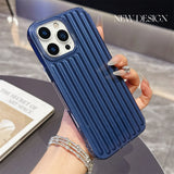 Luxury Corrugated Metallic Paint Matte Case For iPhone