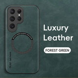 Luxury Leather Magnetic Case for Samsung