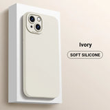 Fluff Protective Soft Liquid Silicone Case for iPhone