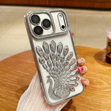 Bling Diamond Peacock Sparkly Electroplated Case For iPhone
