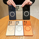 Glass Lens Film Magnetic Case for Samsung for Magsafe