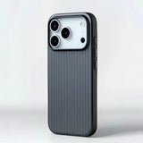 3D Stripe Metal Paint Magnetic Case For iPhone