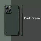 Frameless Slim Matte Hard Back Case For iPhone