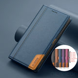 Magnetic Flip Leather Wallet Case For Samsung