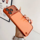 Ultra Thin Plating Clear Hard Frameless Case For iPhone