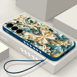 Bowknot Print Soft TPU Lanyard Case For Samsung