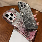Diamond Butterfly Plating Case for iPhone