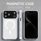 Luxury Magnetic Translucent Matte Case for iPhone