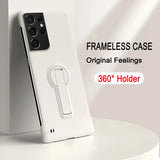 Luxury Frameless Hard PC Stand Case For Samsung